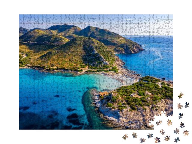 Cost of Sardinia Peninsula of Punta Molentis. View of Bea... Jigsaw Puzzle with 1000 pieces
