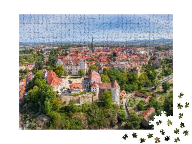 Bautzen, Germany. Aerial Cityscape of Old Town with Orten... Jigsaw Puzzle with 1000 pieces