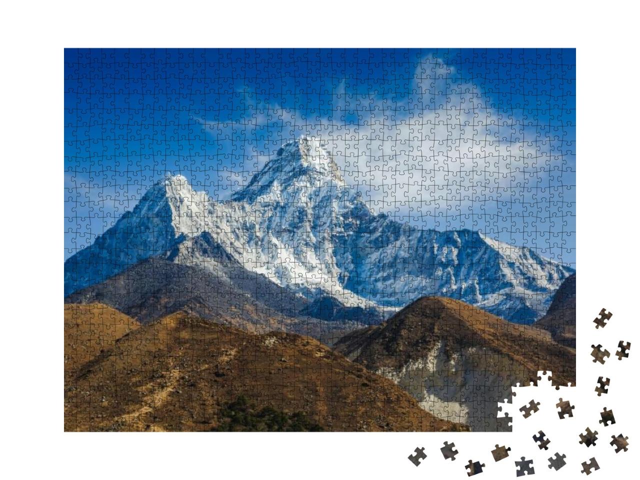 Mt. Ama Dablam in the Everest Region of the Himalayas, Ne... Jigsaw Puzzle with 1000 pieces