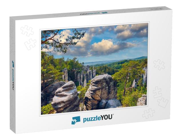 Prachov Rocks Prachovske Skaly in Cesky Raj Region, Czech... Jigsaw Puzzle