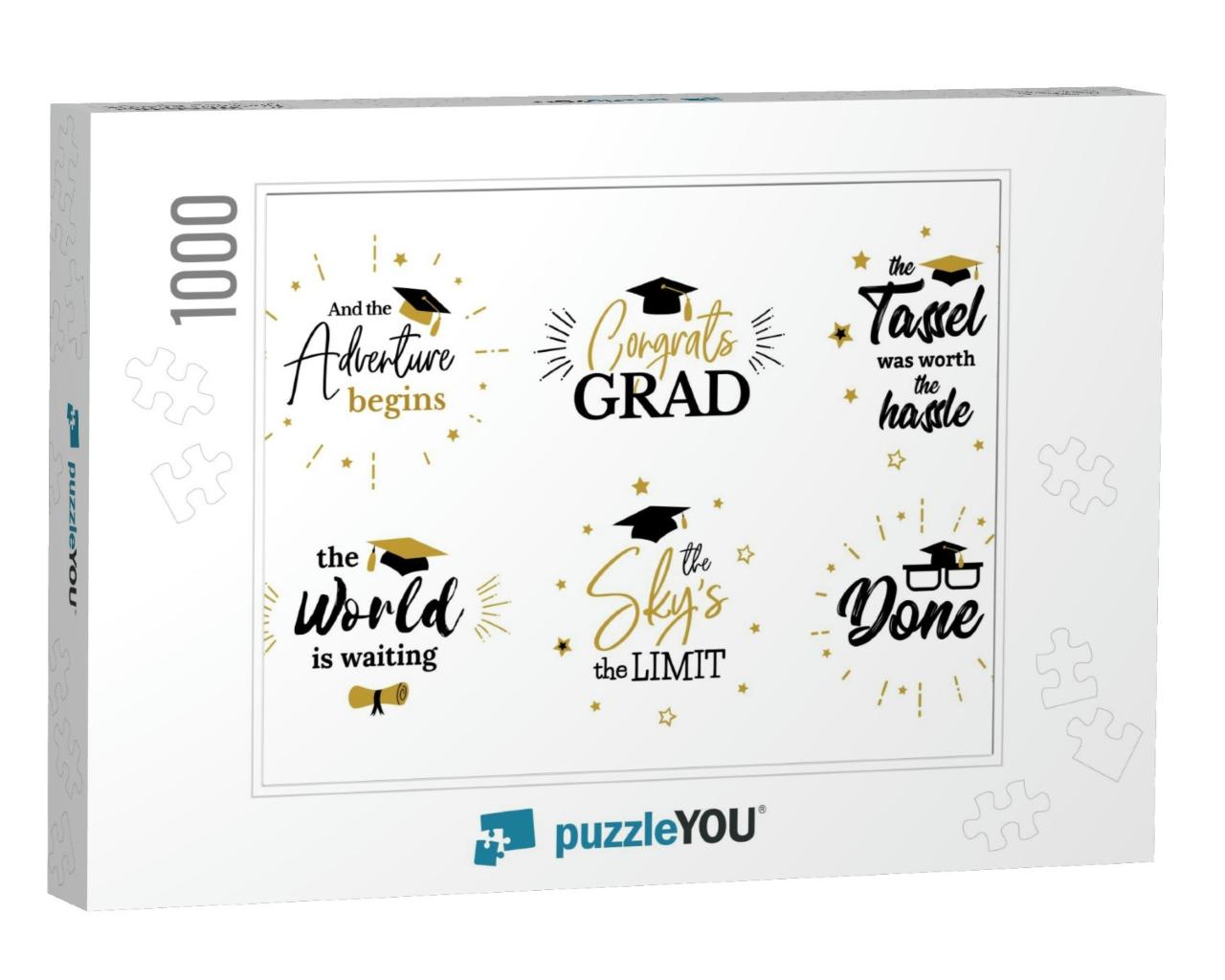 Inspiration & Motivation Graduation Party Quotes... Jigsaw Puzzle with 1000 pieces