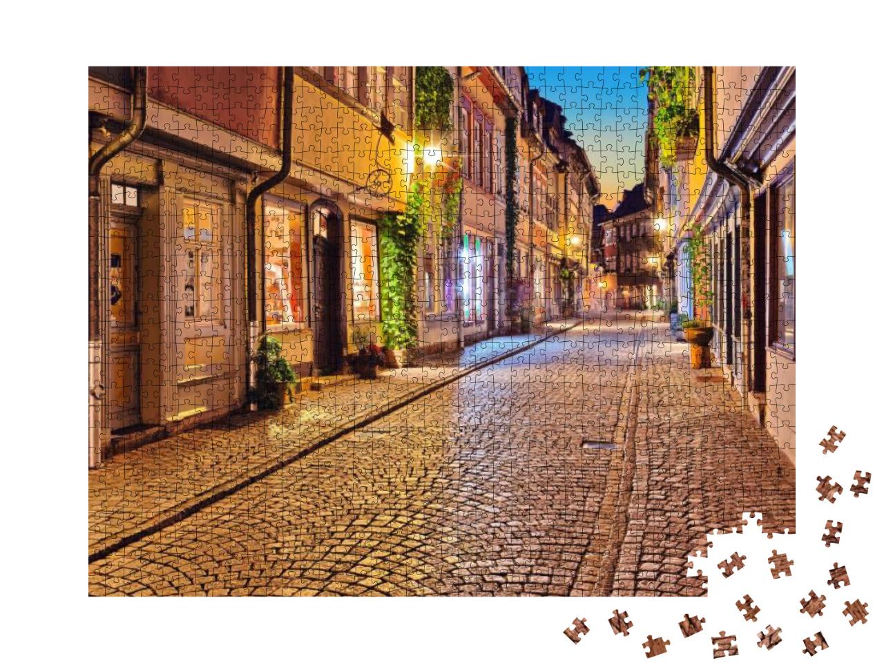 Erfurt City Old Houses Germany... Jigsaw Puzzle with 1000 pieces