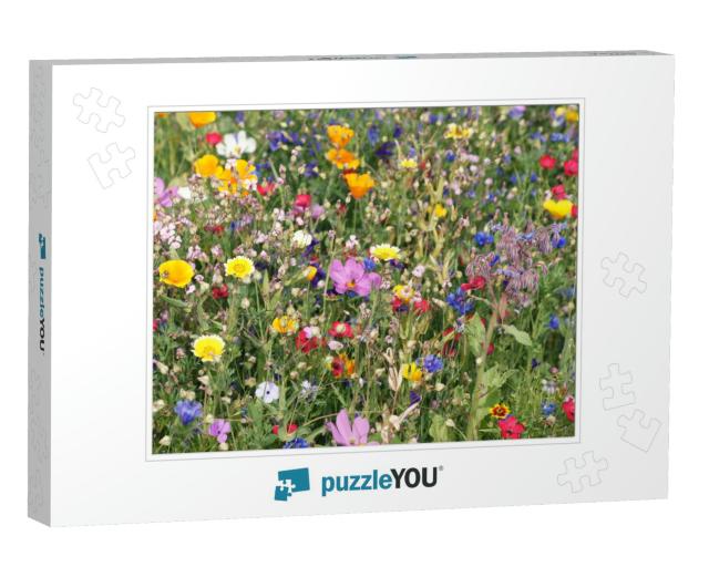 Beautiful Colorful Meadow of Wild Flowers... Jigsaw Puzzle