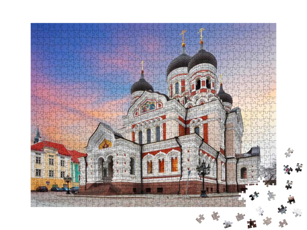 Tallinn, Alexander Nevsky Cathedral, Estonia... Jigsaw Puzzle with 1000 pieces