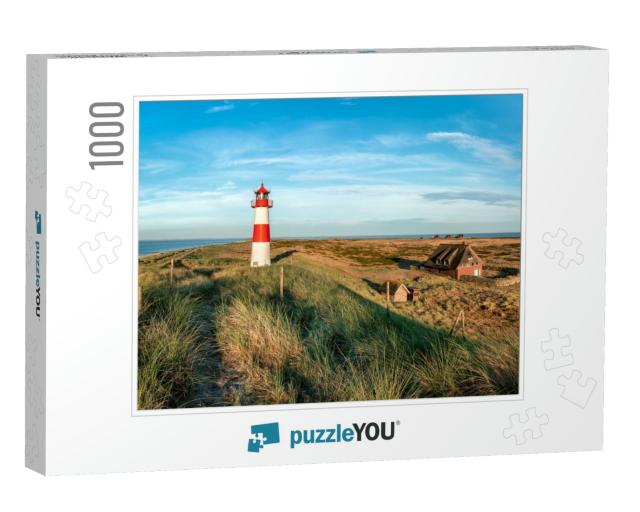 Lighthouse List Ost on the Island of Sylt, Schleswig-Hols... Jigsaw Puzzle with 1000 pieces