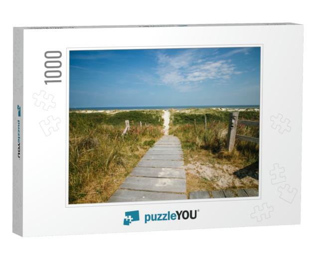 Wood Path to Wangerooge Beach... Jigsaw Puzzle with 1000 pieces