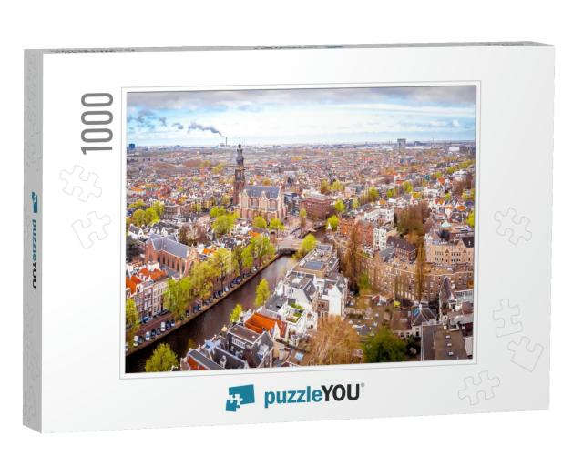 Aerial View of Amsterdam, Netherlands... Jigsaw Puzzle with 1000 pieces