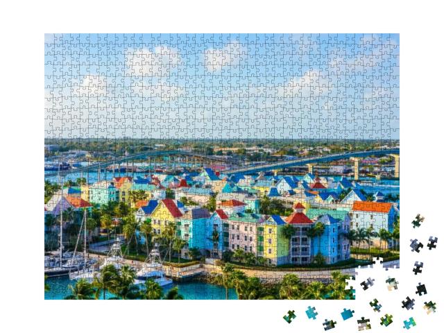 High Dynamic Range Hdr Aerial View of the City of Nassau... Jigsaw Puzzle with 1000 pieces