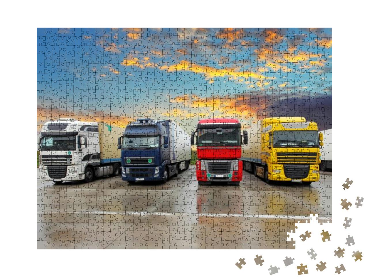 Truck - Freight Transportation... Jigsaw Puzzle with 1000 pieces