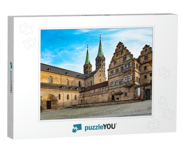 View on Ancient Bamberg Cathedral & Diocesan Museum, Outs... Jigsaw Puzzle