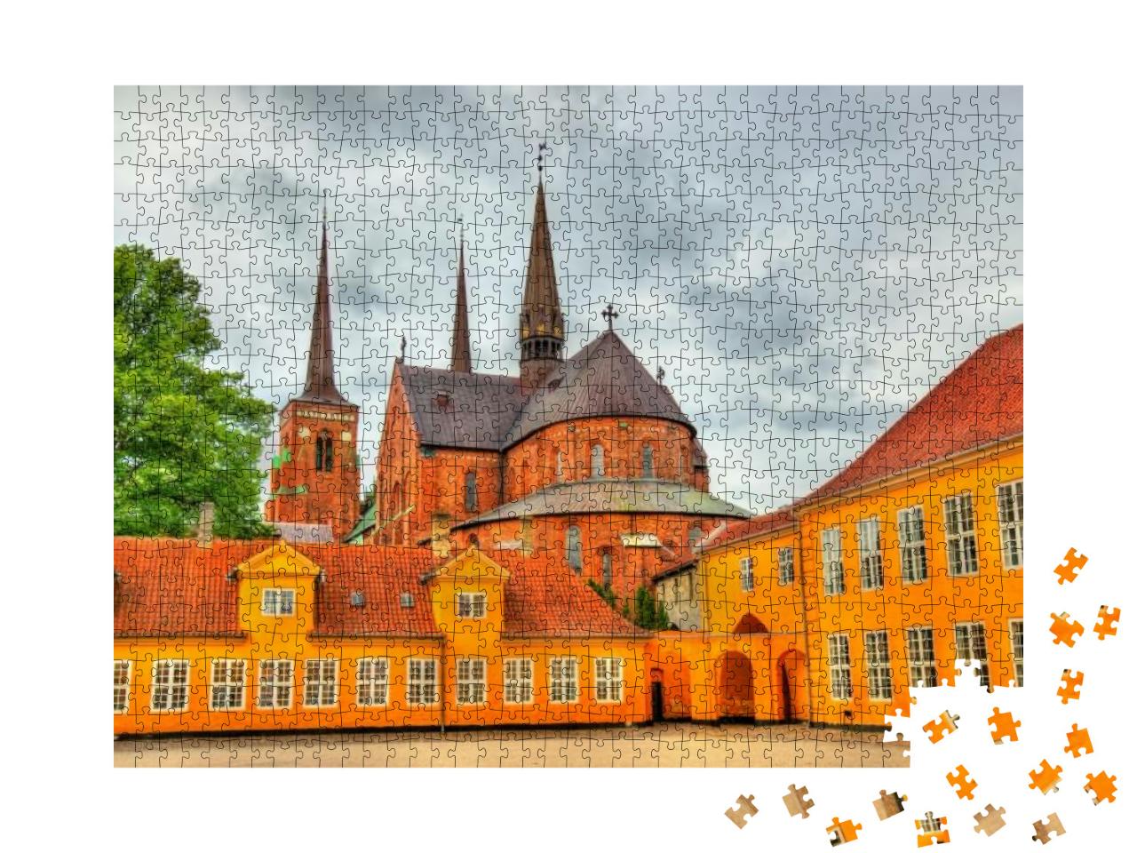 Roskilde Cathedral, a UNESCO World Heritage Site in Denma... Jigsaw Puzzle with 1000 pieces