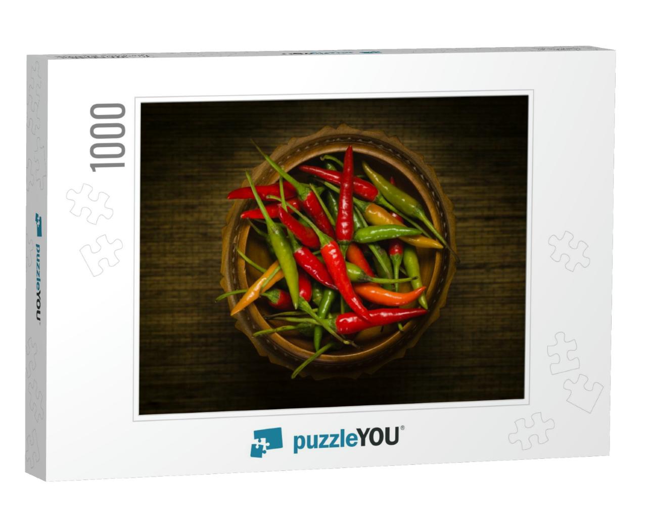 Thai Red & Green Chilis... Jigsaw Puzzle with 1000 pieces