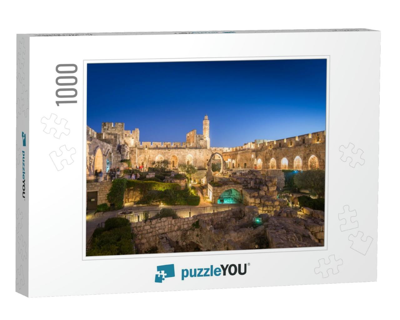 The City of David Museum Archeological Gardens in the Eve... Jigsaw Puzzle with 1000 pieces