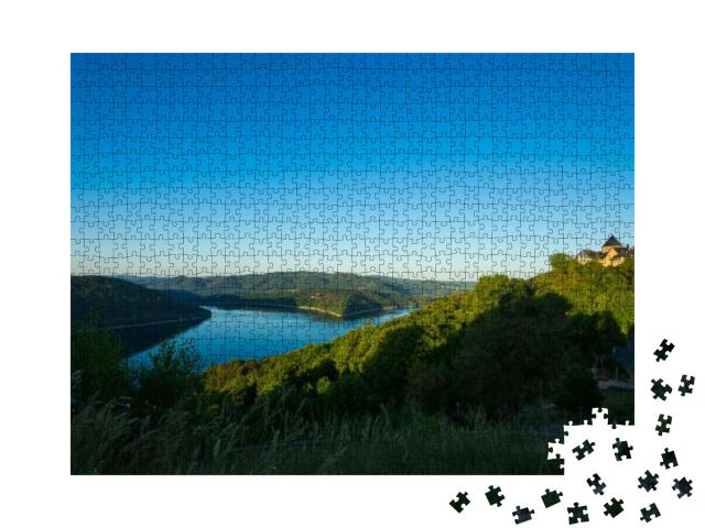 View to the Palais Waldeck At the Lake Edersee... Jigsaw Puzzle with 1000 pieces