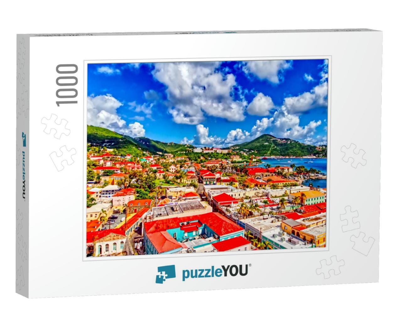 View of Charlotte Amalie Us Virgin Islands... Jigsaw Puzzle with 1000 pieces