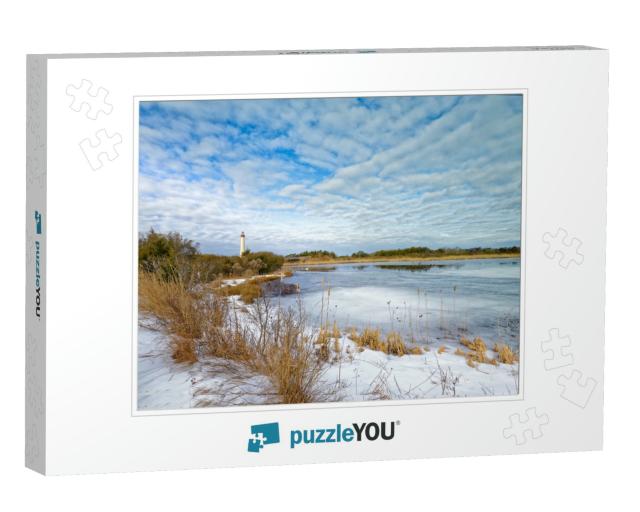 Cape May Lighthouse in Winter... Jigsaw Puzzle