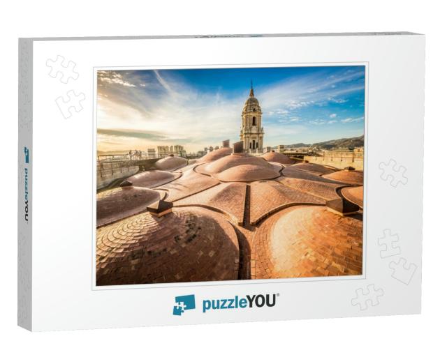Nice Sunset on the Roof of Malaga Cathedral Malaga Spain... Jigsaw Puzzle
