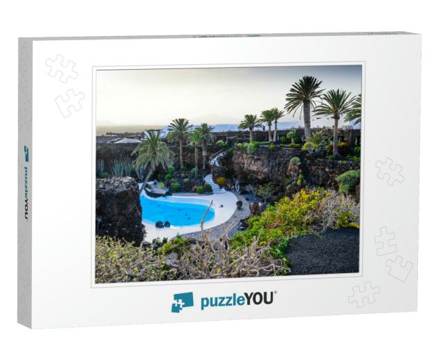 Jameos Del Agua. Lanzarote. Canary Islands. Spain... Jigsaw Puzzle