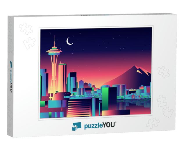 Seattle Skyline... Jigsaw Puzzle