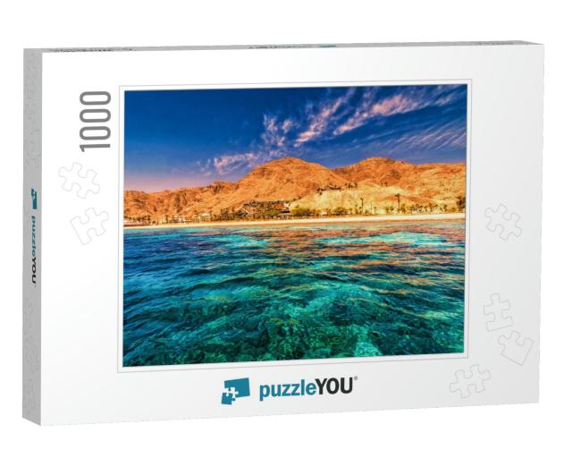 Mountains, Red Sea Eilat... Jigsaw Puzzle with 1000 pieces