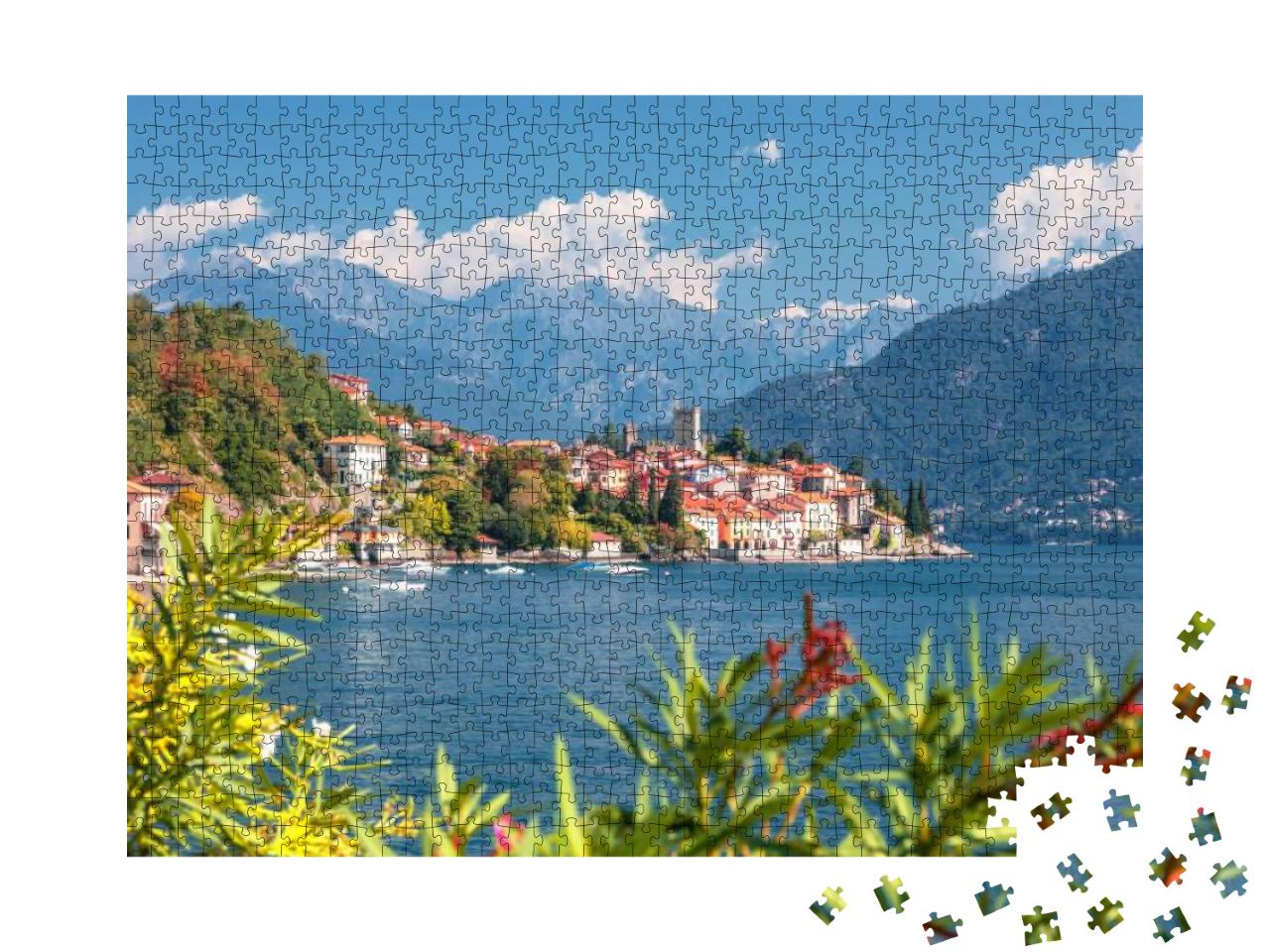 Malcesine & Lake Di Garda Aerial View, Veneto Region of I... Jigsaw Puzzle with 1000 pieces