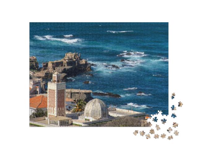 Nature & Architecture of Mediterranean Coast of Algiers... Jigsaw Puzzle with 1000 pieces