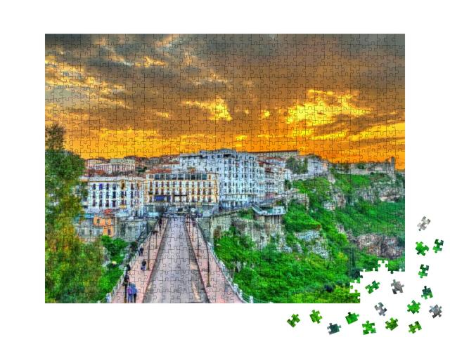 Skyline of Constantine At Sunset. Algeria, North Africa... Jigsaw Puzzle with 1000 pieces