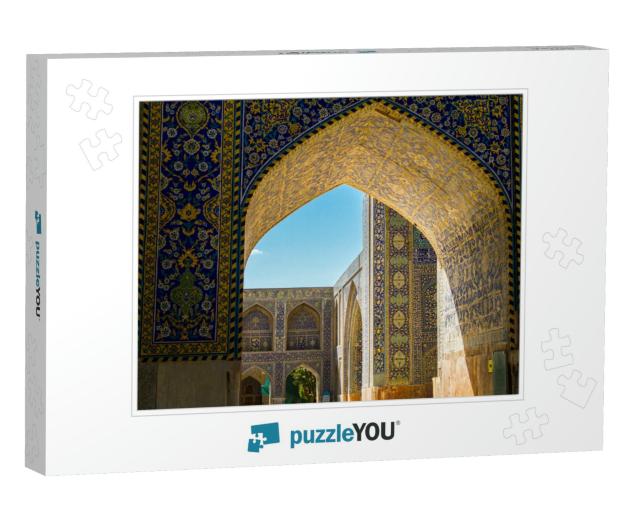 Shah Mosque, Isfahan Province, Iran... Jigsaw Puzzle
