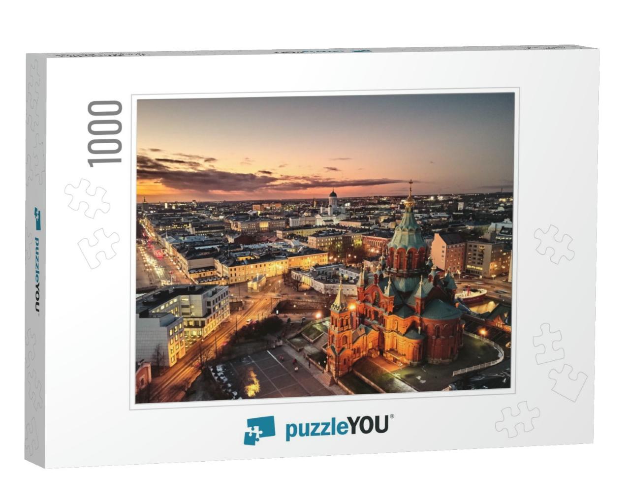 Aerial View, Presidential Palace & Uspenski Cathedral, He... Jigsaw Puzzle with 1000 pieces