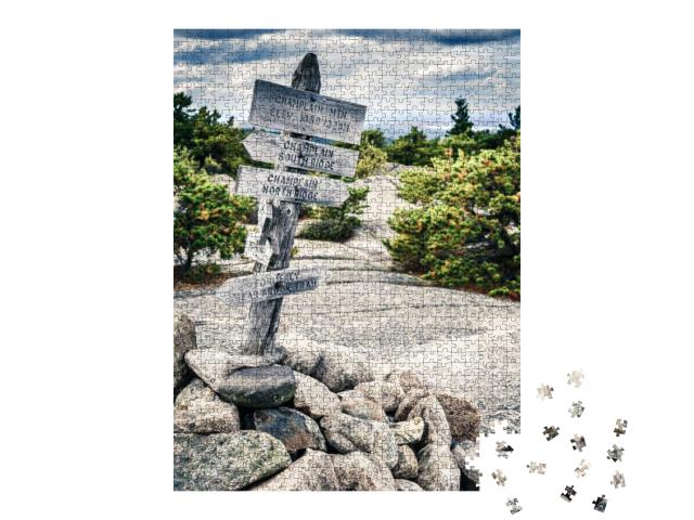 End of the Precipice Trail on Top of the Champlain Mounta... Jigsaw Puzzle with 1000 pieces