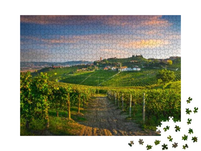Barbaresco Village & Langhe Vineyards, UNESCO Site, Piedm... Jigsaw Puzzle with 1000 pieces