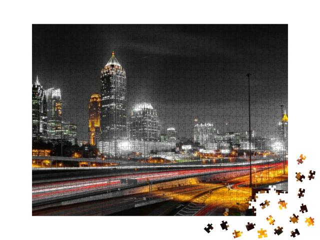 Amazing Downtown Atlanta, Georgia, Usa... Jigsaw Puzzle with 1000 pieces