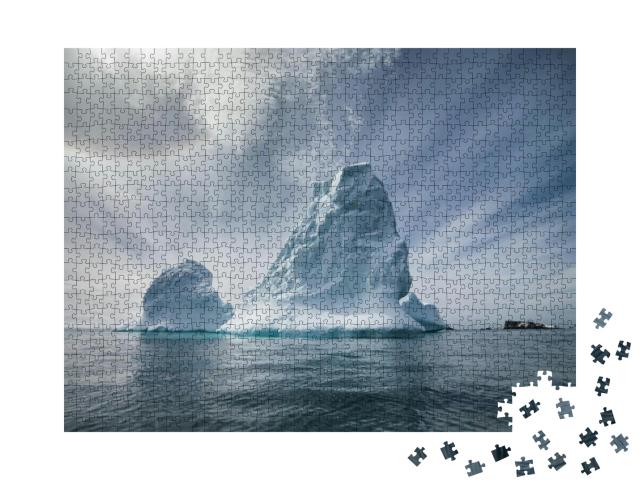 Antarctica & Iceberg Landscape Detail of Various Forms &... Jigsaw Puzzle with 1000 pieces