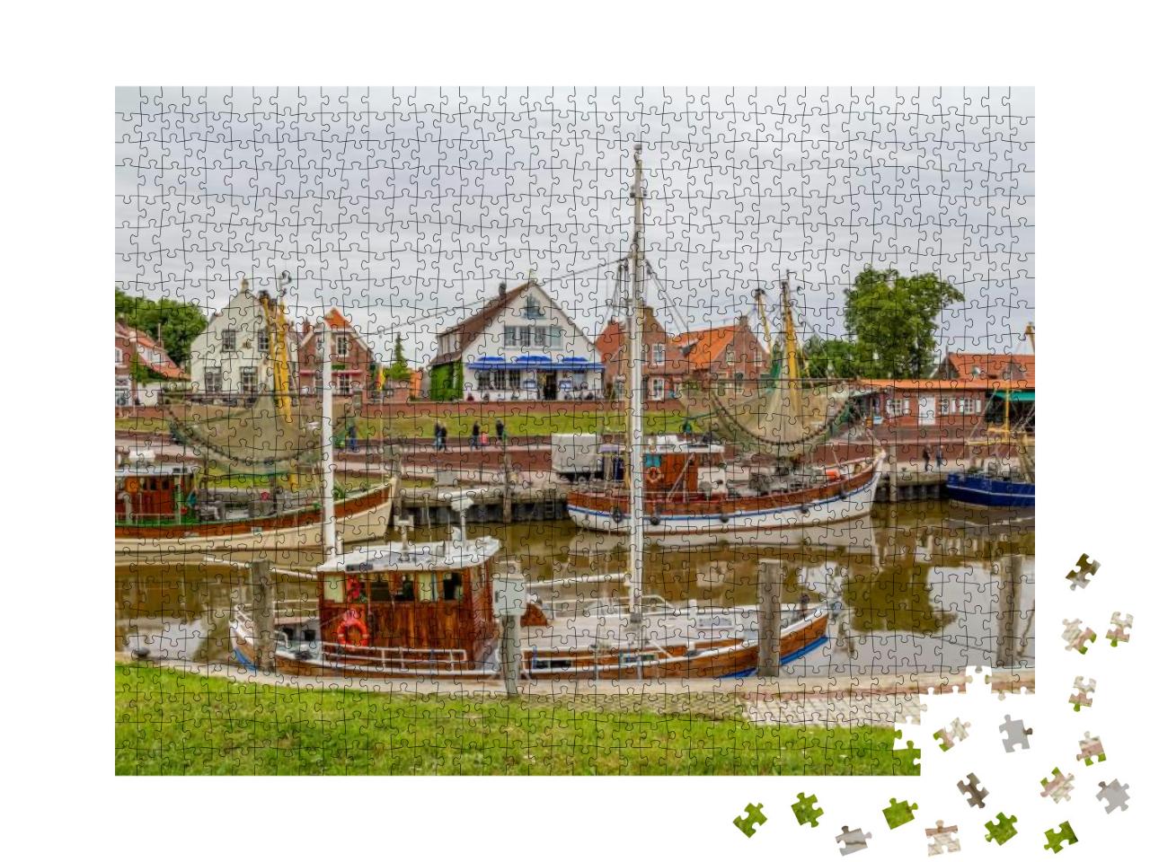 Idyllic Port Scenery in Greetsiel, a Idyllic Village Loca... Jigsaw Puzzle with 1000 pieces