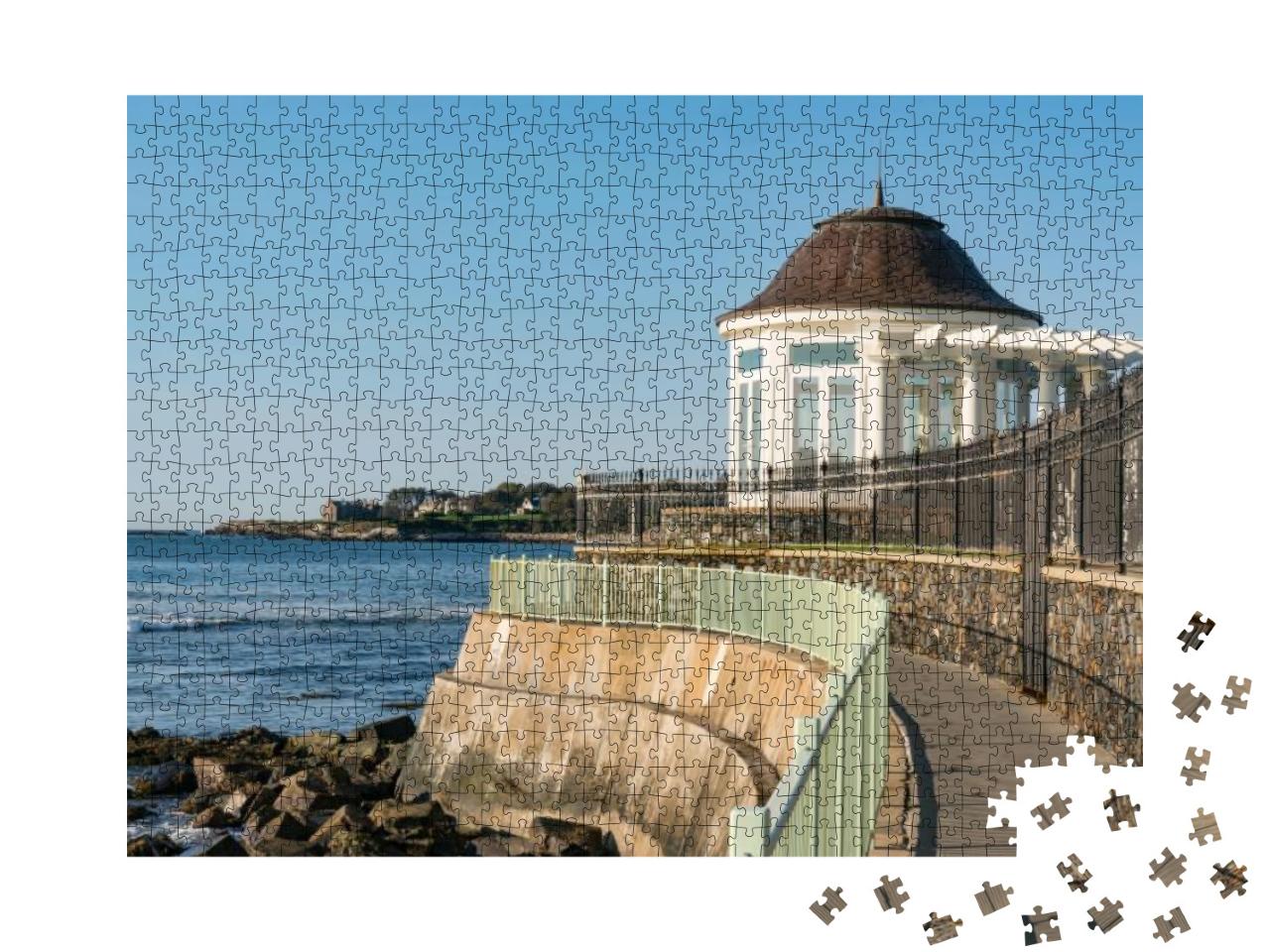 Cliff Walk Along the Rocky Newport, Rhode Island Coastlin... Jigsaw Puzzle with 1000 pieces