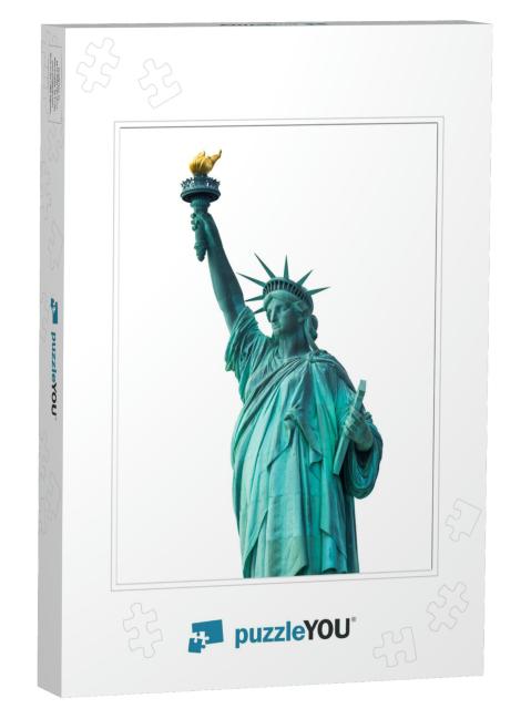 Statue of Liberty National Monument with Blue Sky Backgro... Jigsaw Puzzle