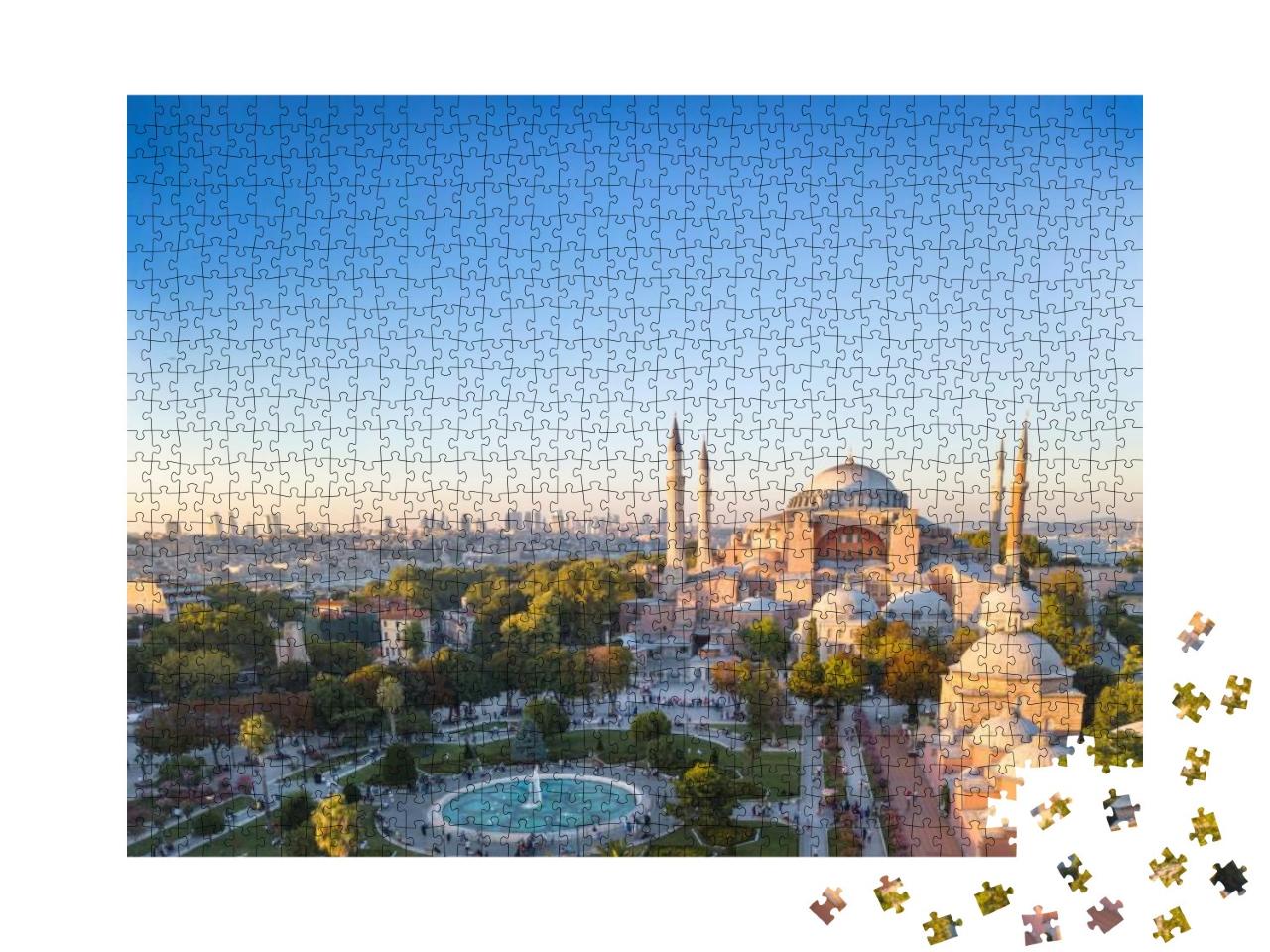 Hagia Sophia with the Great View of Bosporus.... Jigsaw Puzzle with 1000 pieces