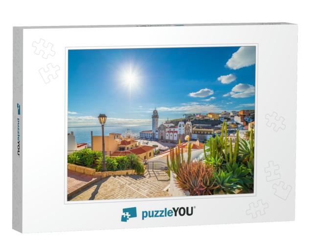 Landscape with Candelaria Town on Tenerife, Canary Island... Jigsaw Puzzle