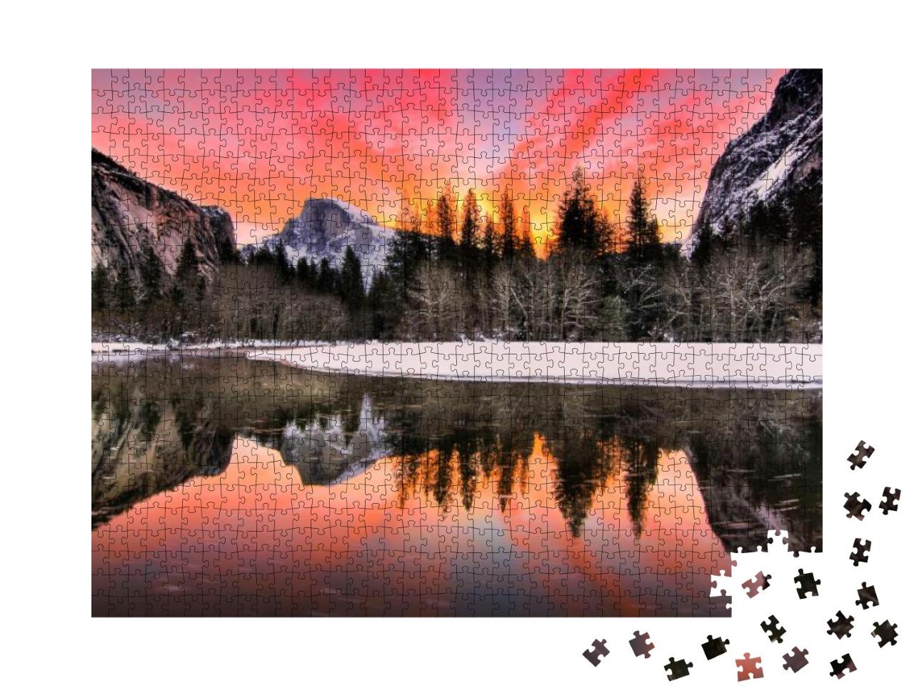 Nature Landscape of Yosemite National Park, California, U... Jigsaw Puzzle with 1000 pieces