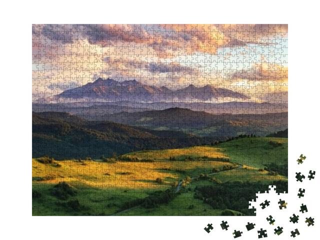 Summer Mountain Landscape in Slovakia... Jigsaw Puzzle with 1000 pieces
