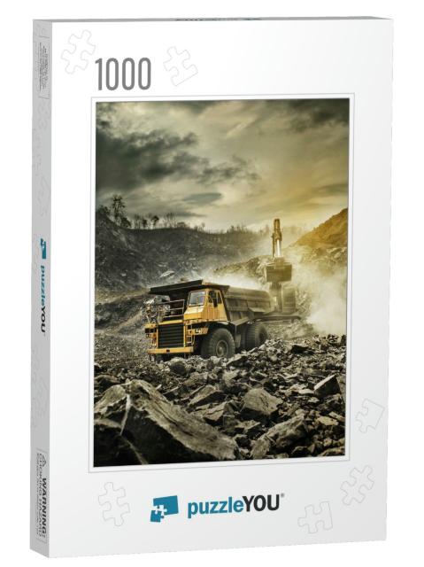 Big Mining Dumping Truck... Jigsaw Puzzle with 1000 pieces