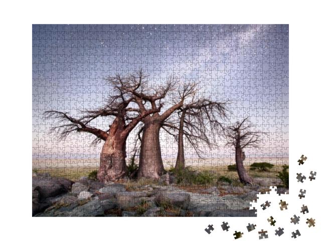 Kubu Island in Botswana... Jigsaw Puzzle with 1000 pieces