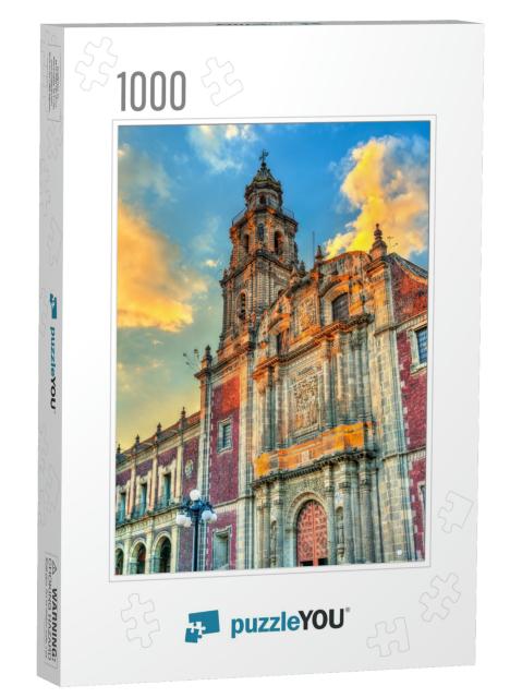 View of the Santo Domingo Church in Mexico City... Jigsaw Puzzle with 1000 pieces