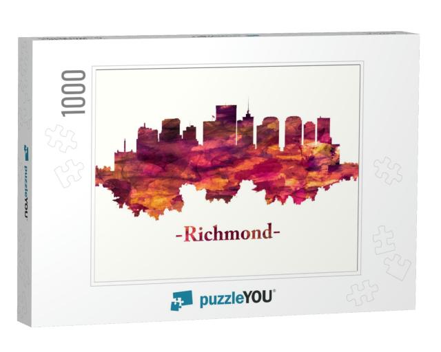 Red Skyline of Richmond, the Capital of Virginia, is Amon... Jigsaw Puzzle with 1000 pieces