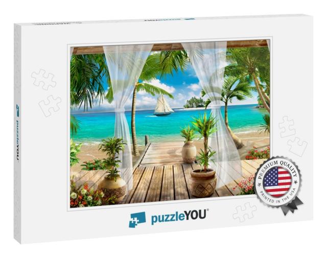 Tropical Sea View from the Window... Jigsaw Puzzle