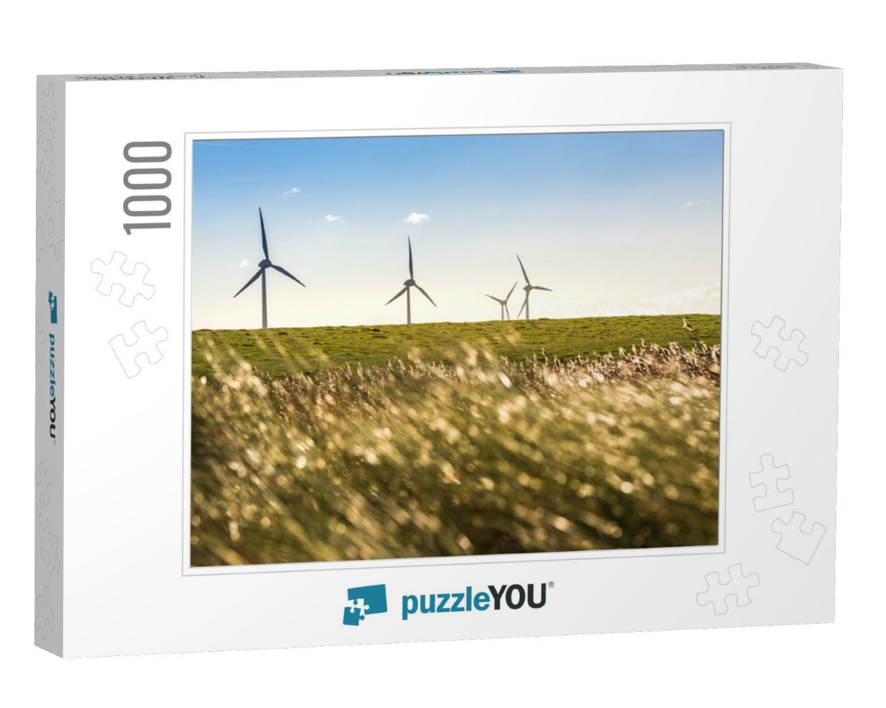 Wind Turbines/Generators on the Coast of Fehmarn, an Isla... Jigsaw Puzzle with 1000 pieces