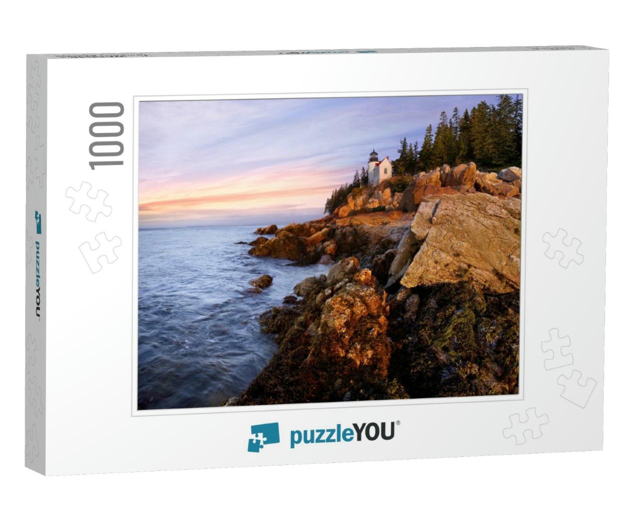 A Classic New England Lighthouse, the Bass Harbor Head Li... Jigsaw Puzzle with 1000 pieces