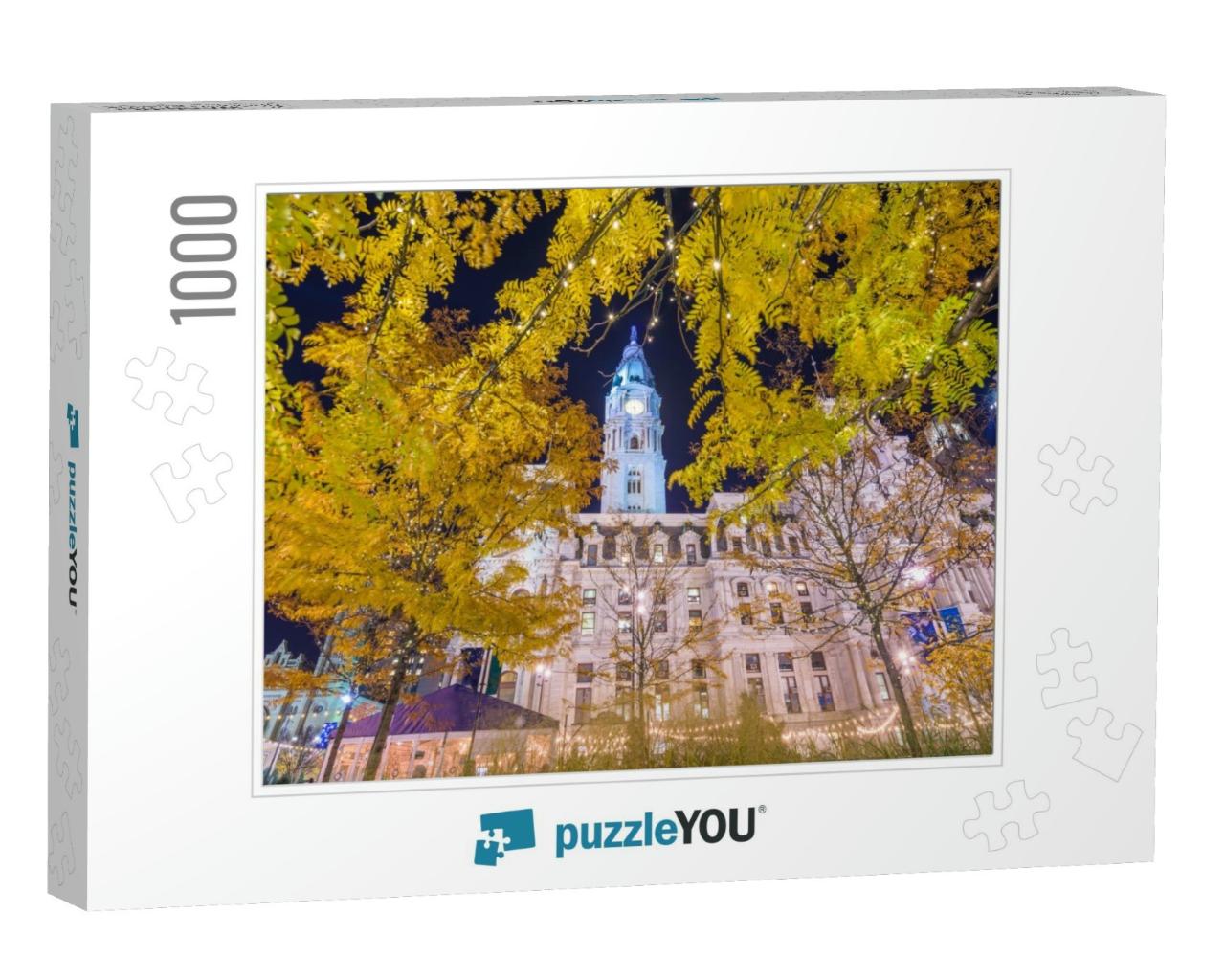 Philadelphia, Pennsylvania, USA At City Hall Tower During... Jigsaw Puzzle with 1000 pieces