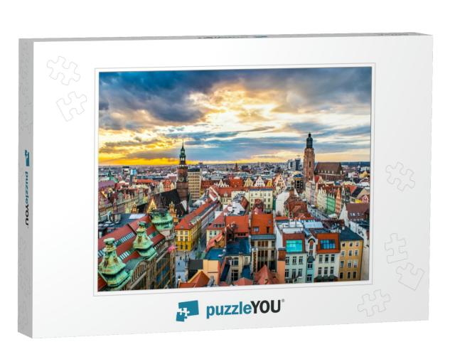Sunset Over Wroclaw... Jigsaw Puzzle
