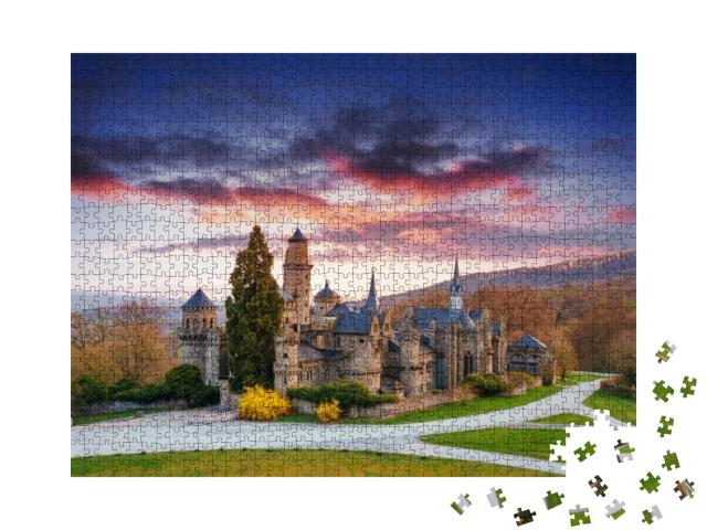 The Picturesque Sunset & Cumulus Clouds Over the Ancient... Jigsaw Puzzle with 1000 pieces